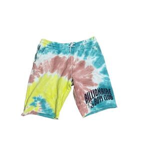 Billionaire Boys Club Tie Dye Spellout Rare Sweat Shorts men size large